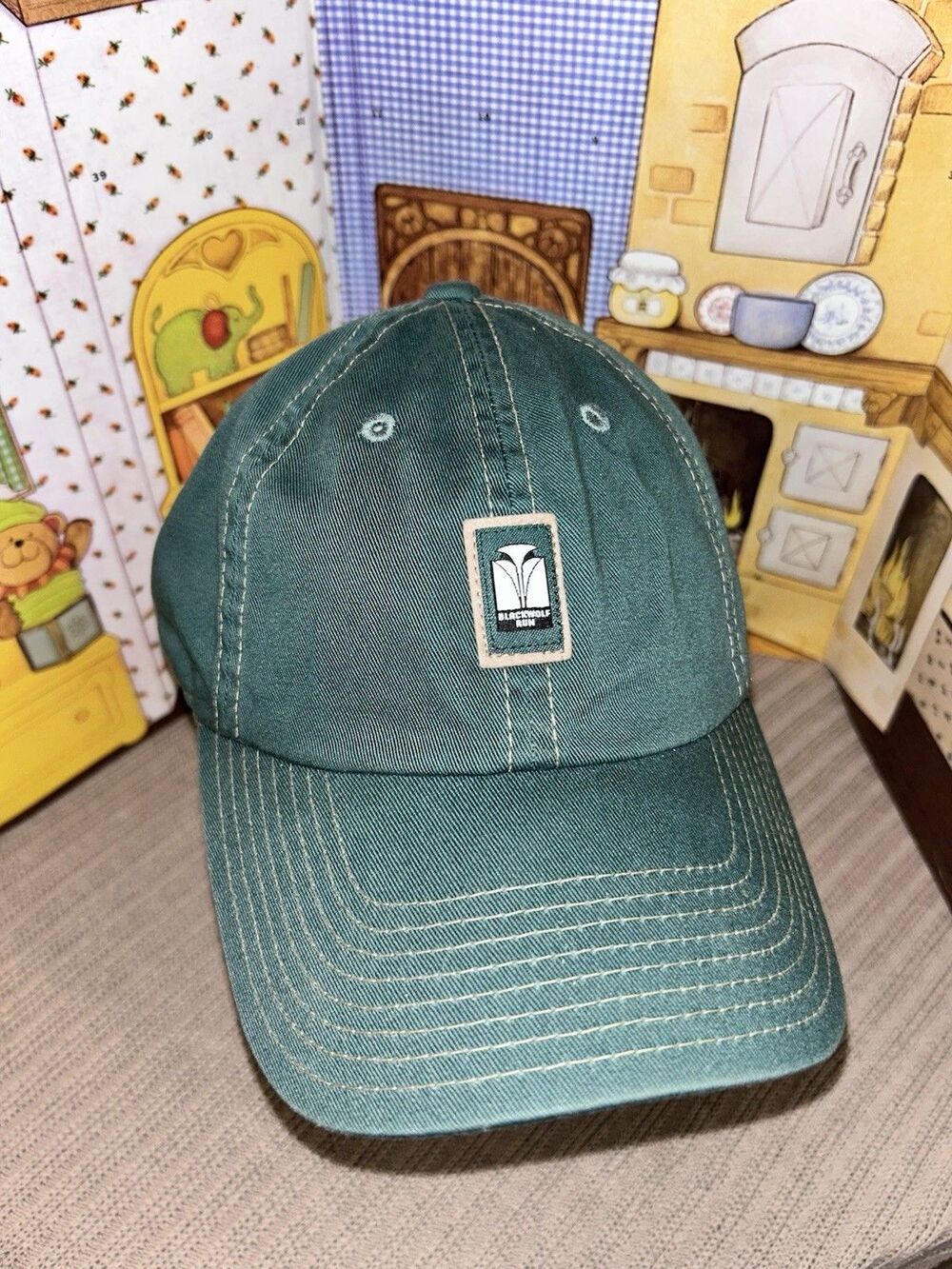 American Needle Blackwolf Run Golf Hat Green Vintage Baseball Cap Wisconsin